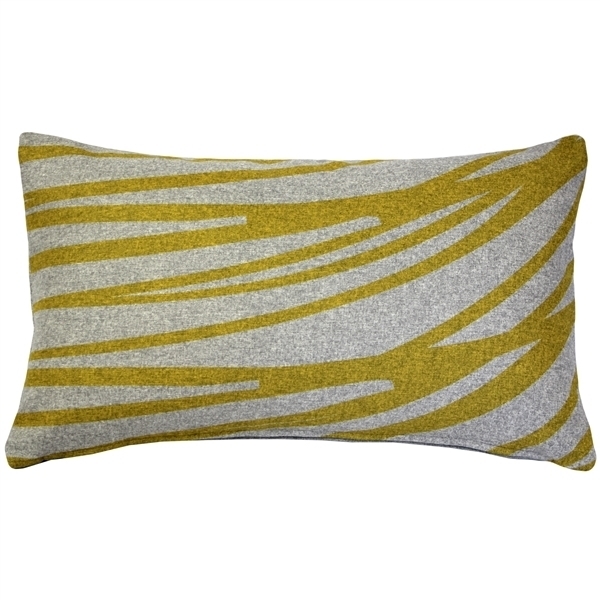 Pillow Decor - Kukamuka Meri Yellow Throw Pillow 12x19