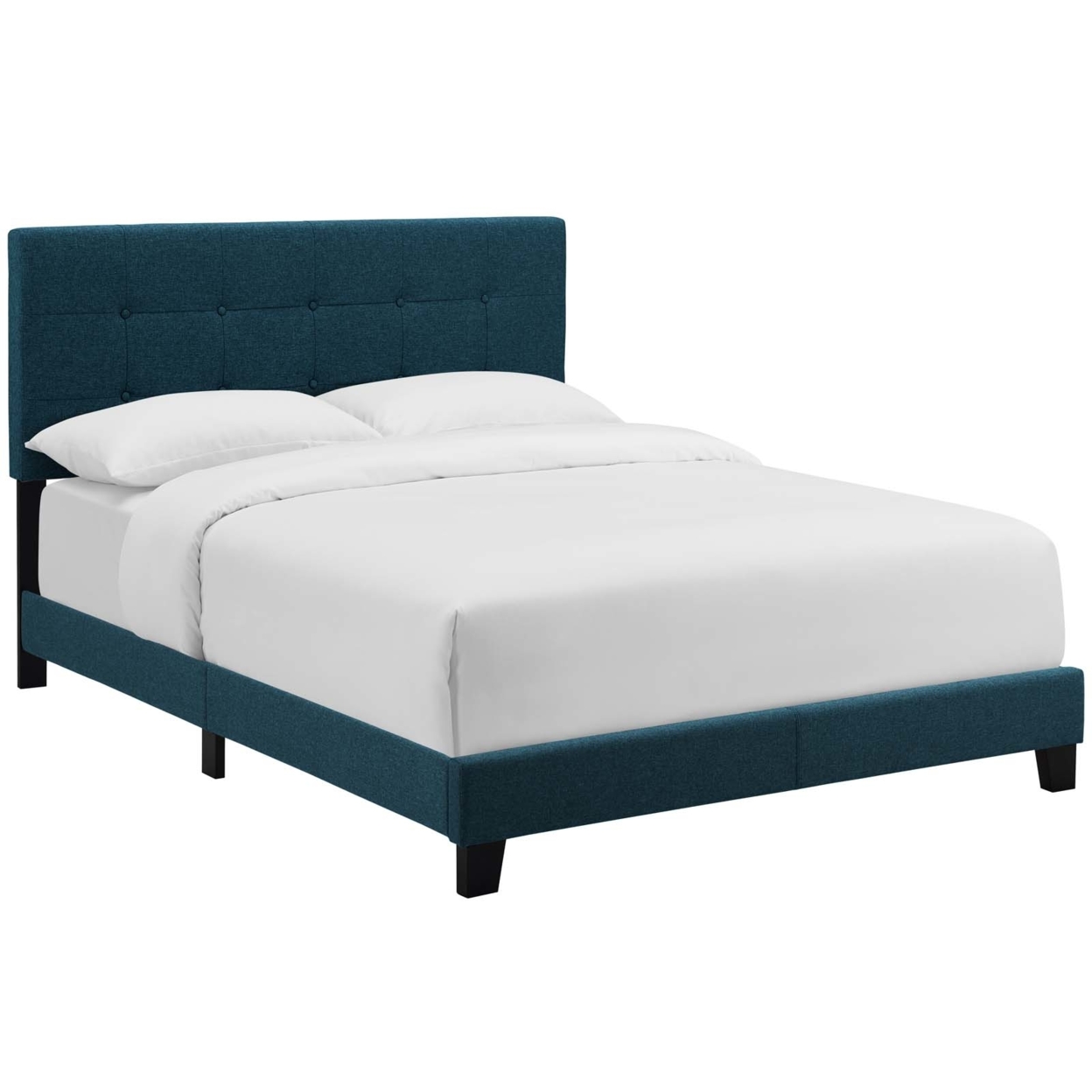 Amira Full Upholstered Fabric Bed (6000-AZU)