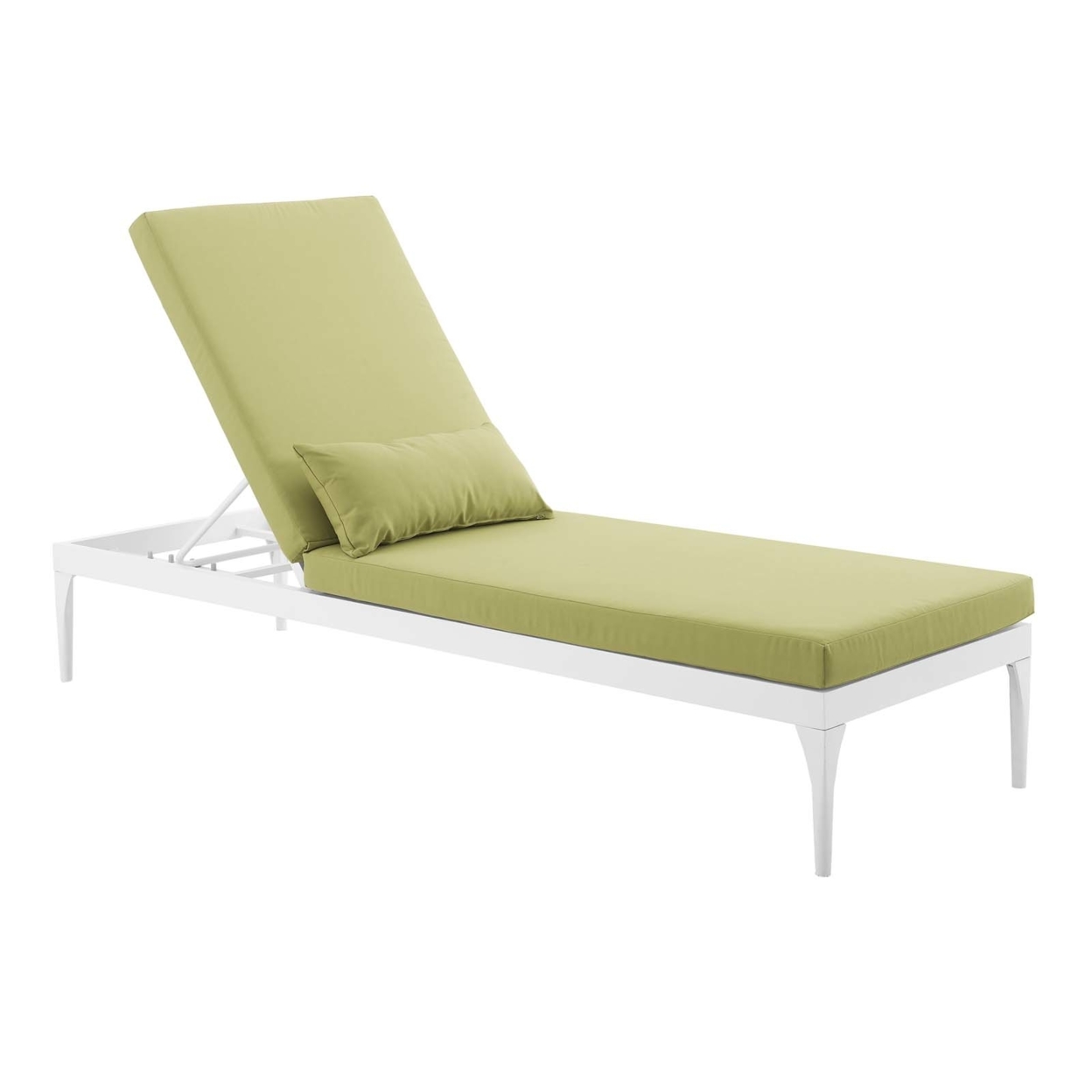 Perspective Cushion Outdoor Patio Chaise Lounge Chair (3301-WHI-PER)