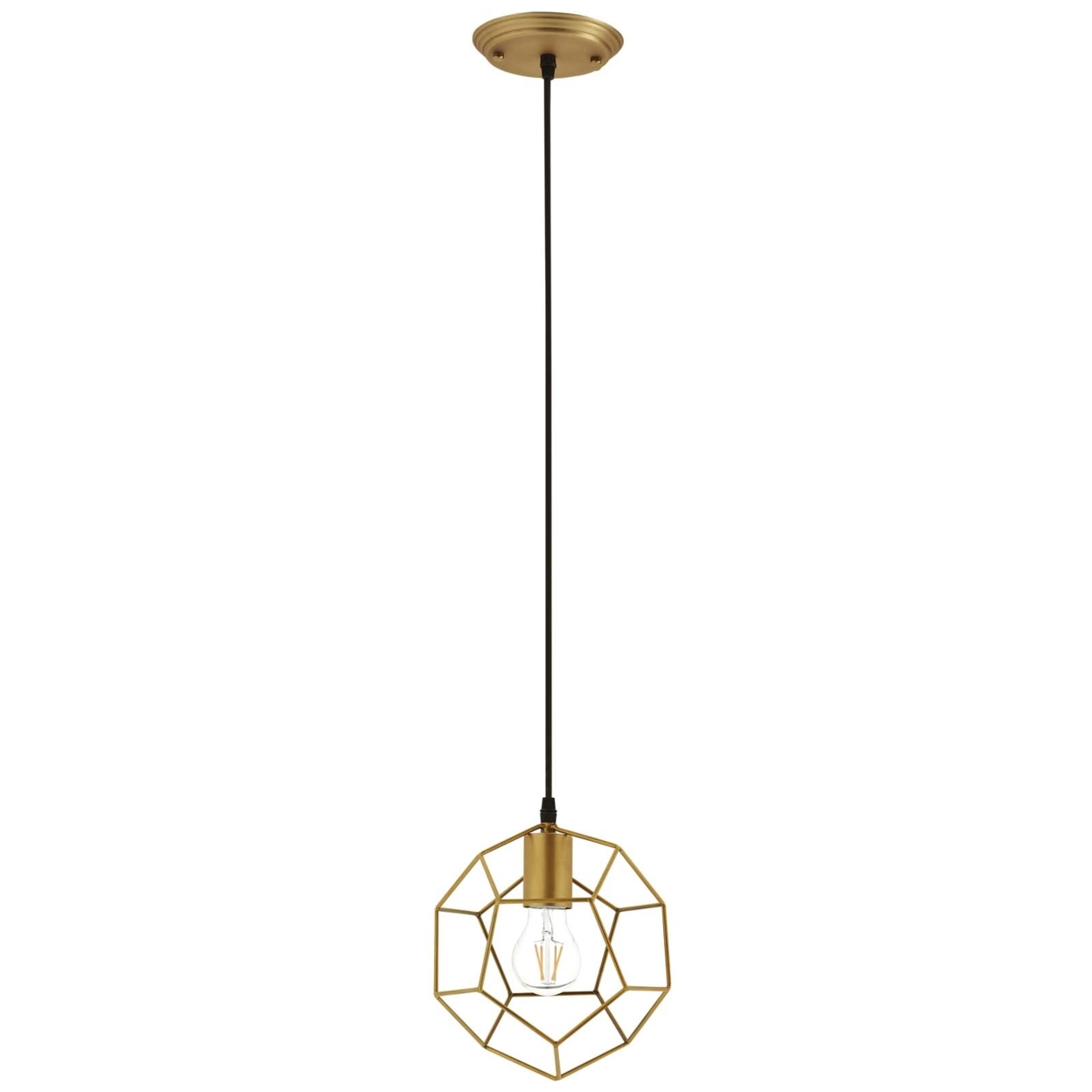 Pique Rose Gold Metal Ceiling Fixture (3088)