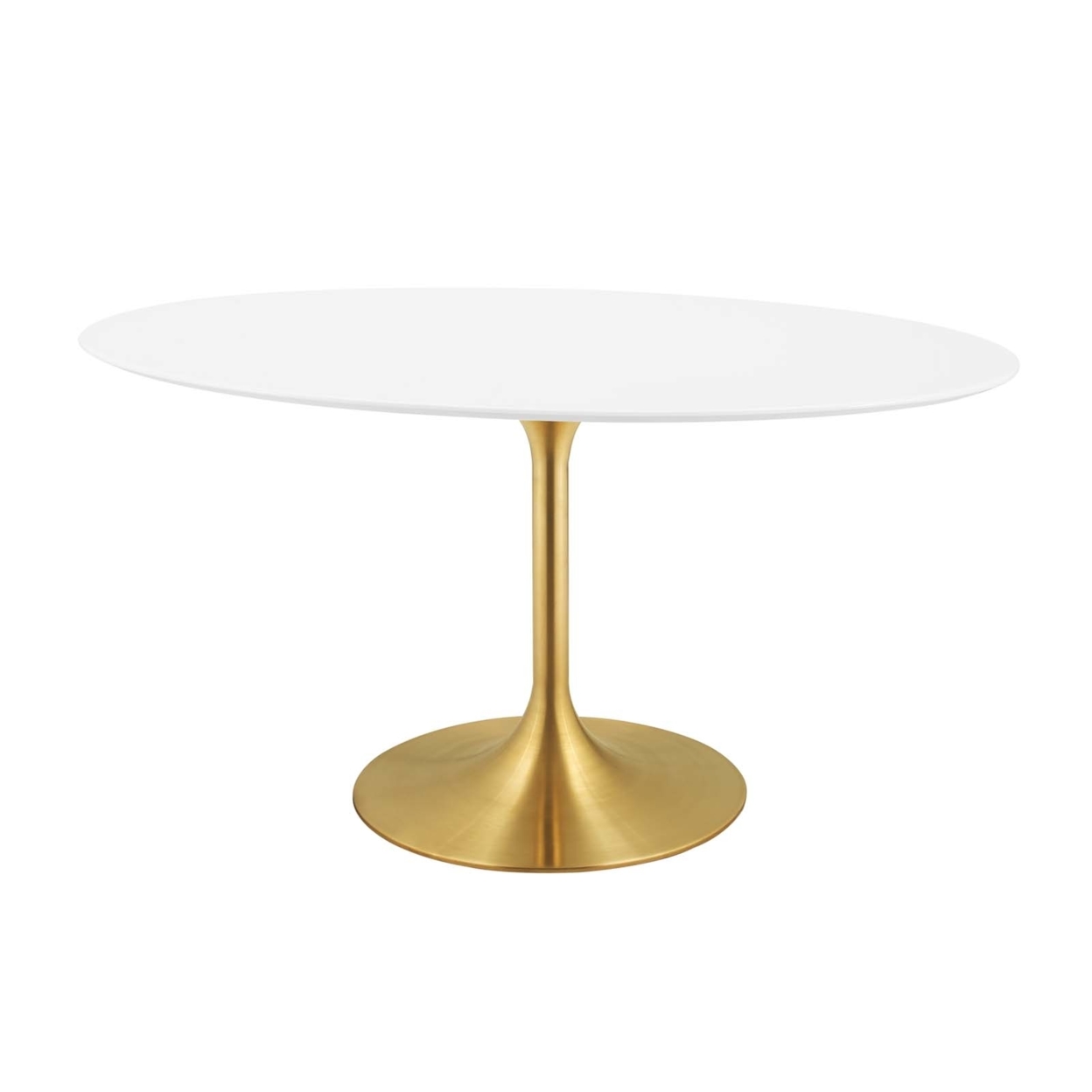Lippa 60 Oval Dining Table (3254-GLD-WHI)