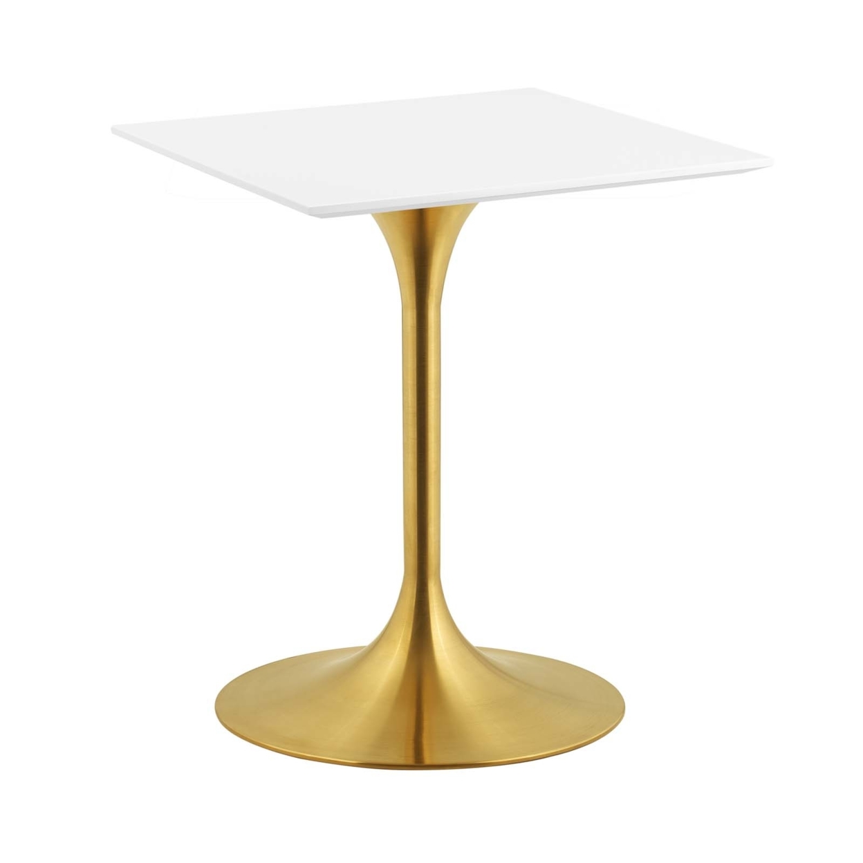 Lippa 24 Square Dining Table (3210-GLD-WHI)