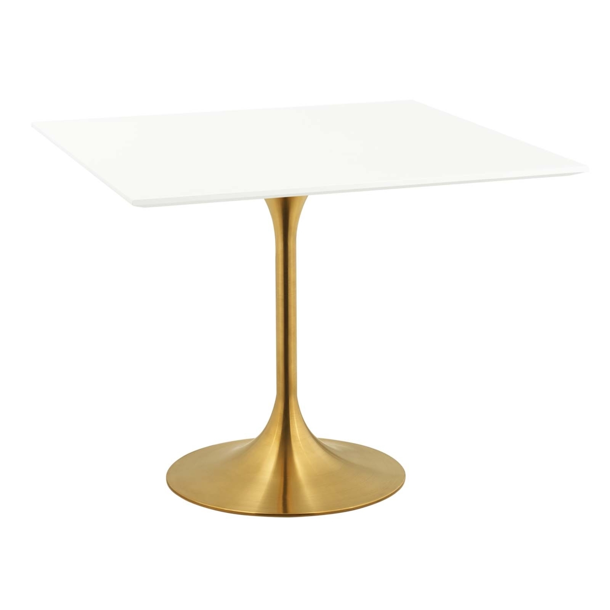 Lippa 36 Square Dining Table (3212-GLD-WHI)