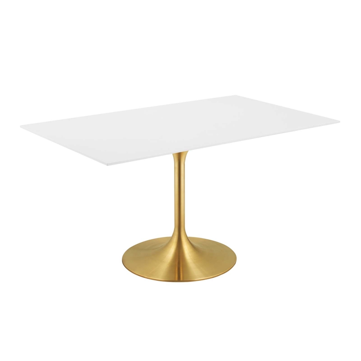 Lippa 60 Rectangle Dining Table (3256-GLD-WHI)