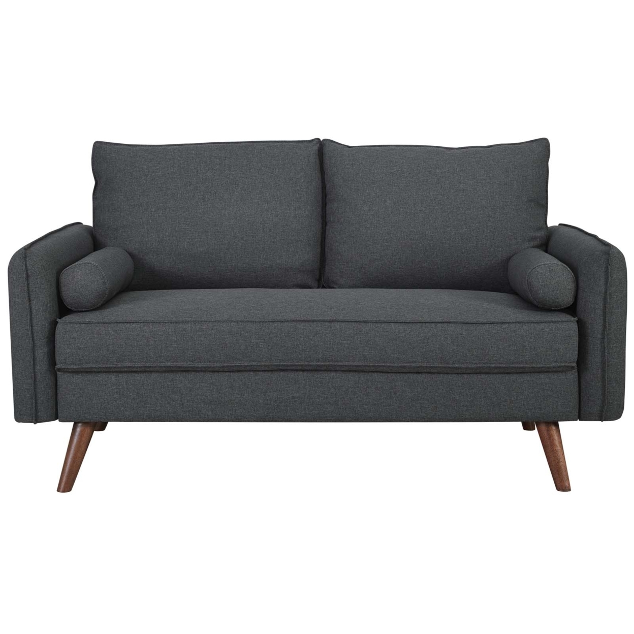 Revive Upholstered Fabric Loveseat (3091-GRY)