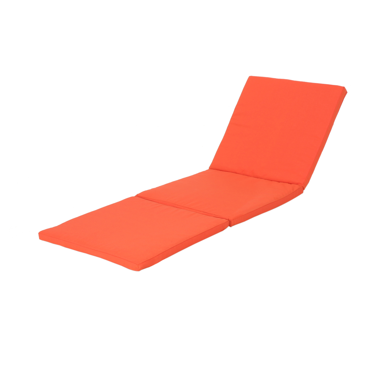 Laraine Outdoor Water Resistant Chaise Lounge Cushion - Orange