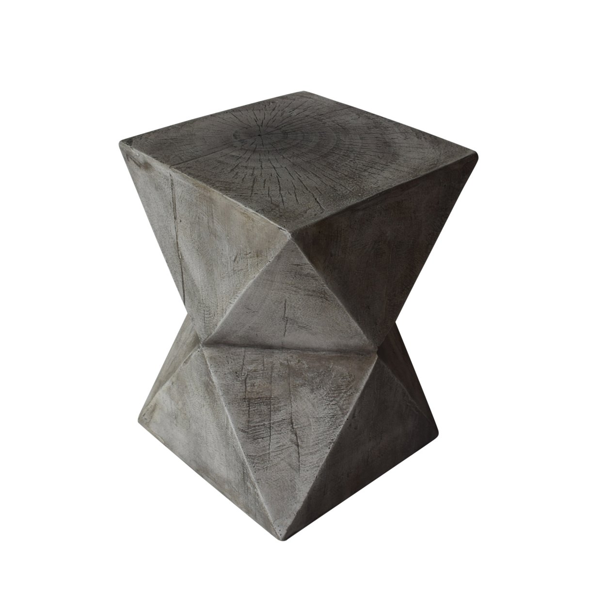Lux Outdoor Light-Weight Concrete Accent Table - Natural
