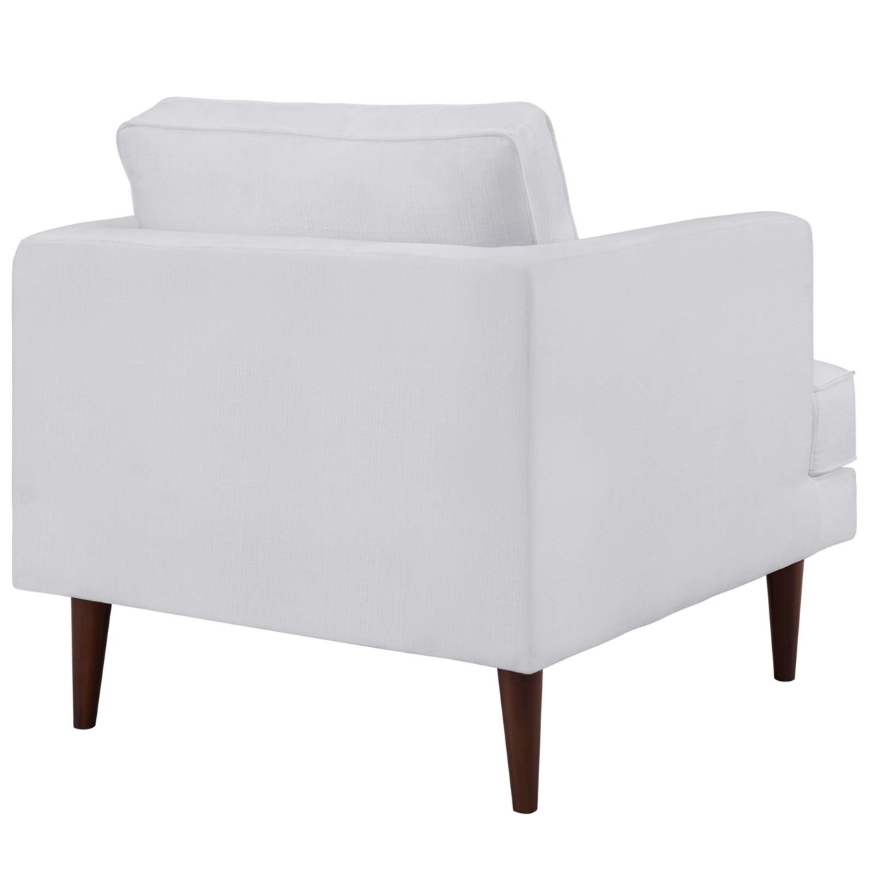 Agile Upholstered Fabric Armchair (3055-WHI)