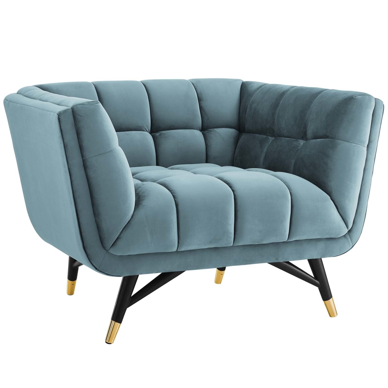 Adept Upholstered Velvet Armchair (3060-SEA)