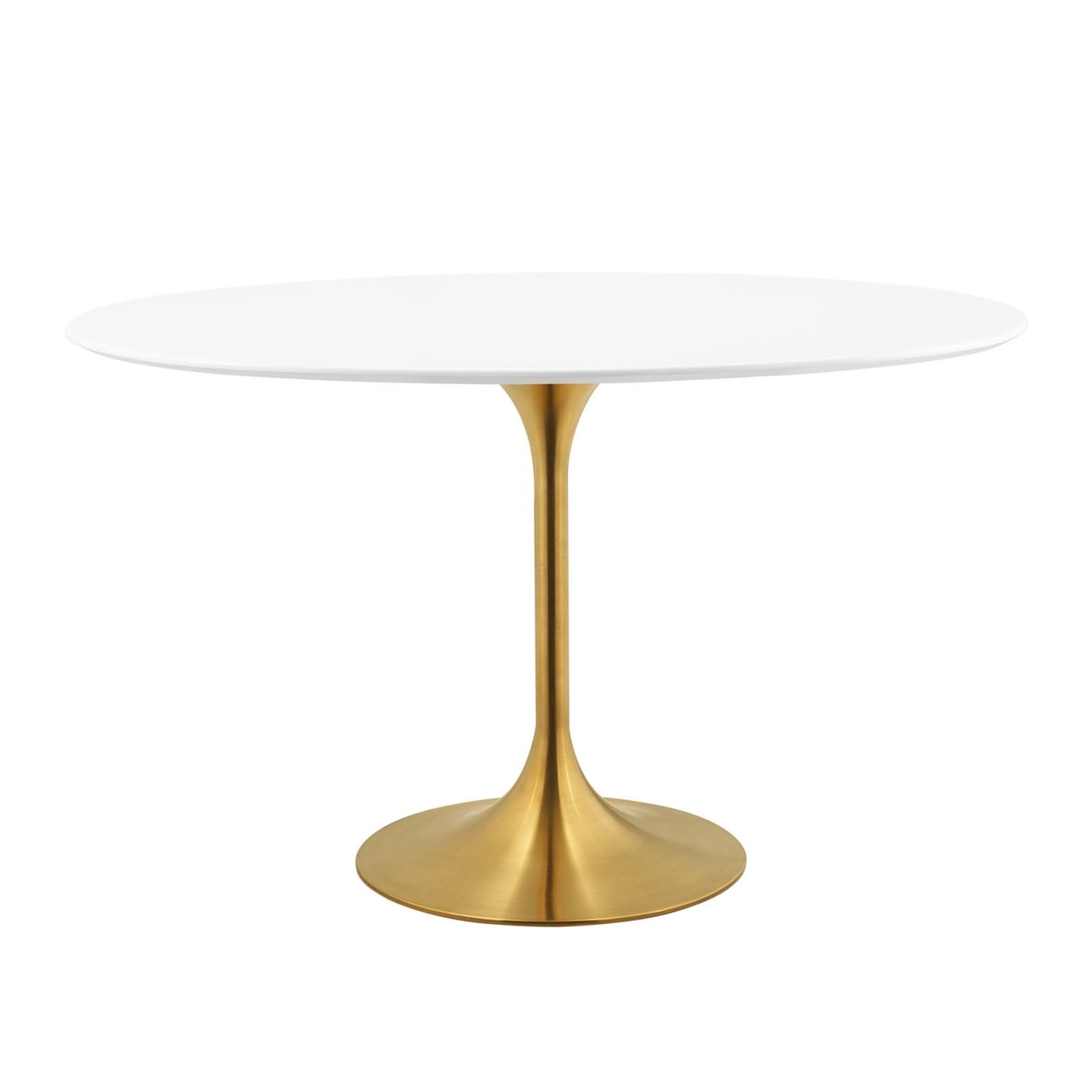 Lippa 48 Oval Dining Table (3215-GLD-WHI)