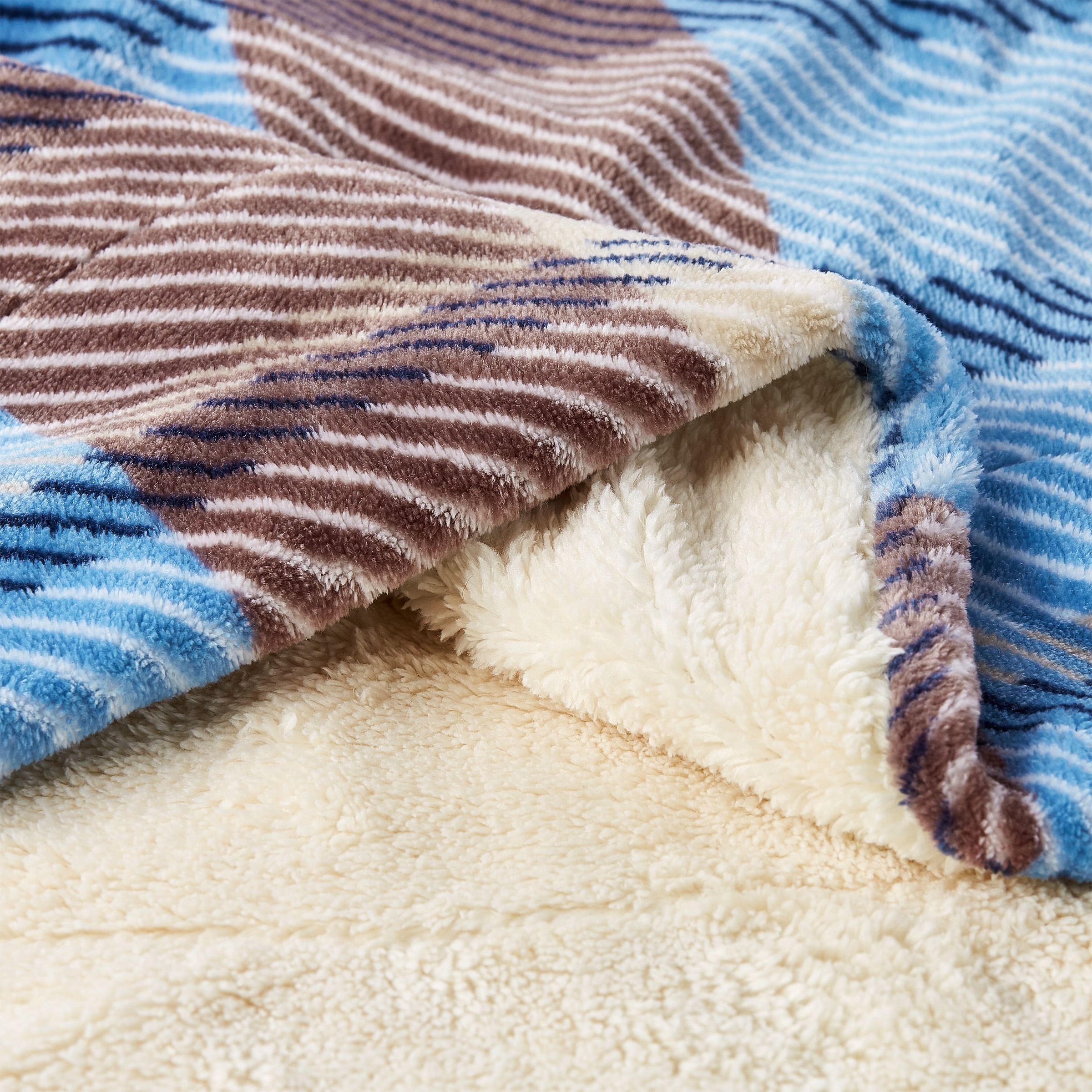 XL Oversized Throw Blanket Softest Fuzziest Most Wonderful Feel 2 Sided Adult Woobie Great Gift - Blue Dusk