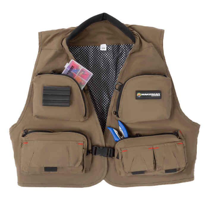 12 Pocket Fishing Vest Lightweight Tackle Equipment Organizer Jacke Small Medium