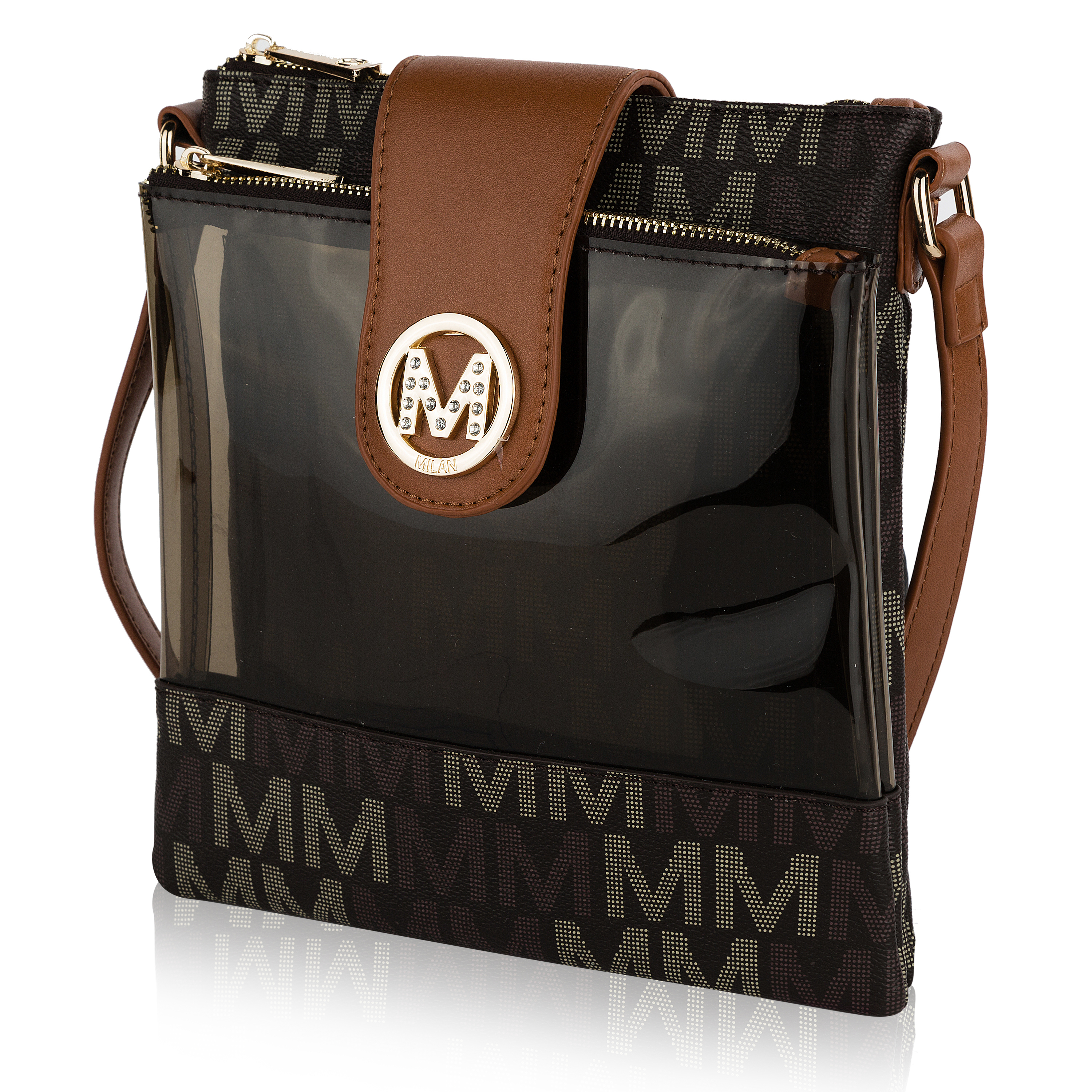 MKF Kemira M Signature Crossbody Handbag By Mia K. - Brown