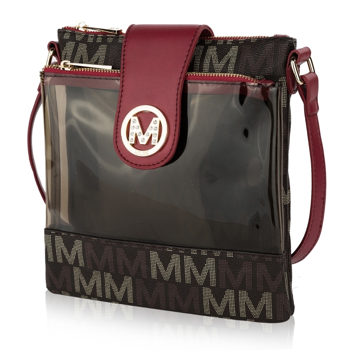 MKF Kemira M Signature Crossbody Handbag By Mia K. - Red