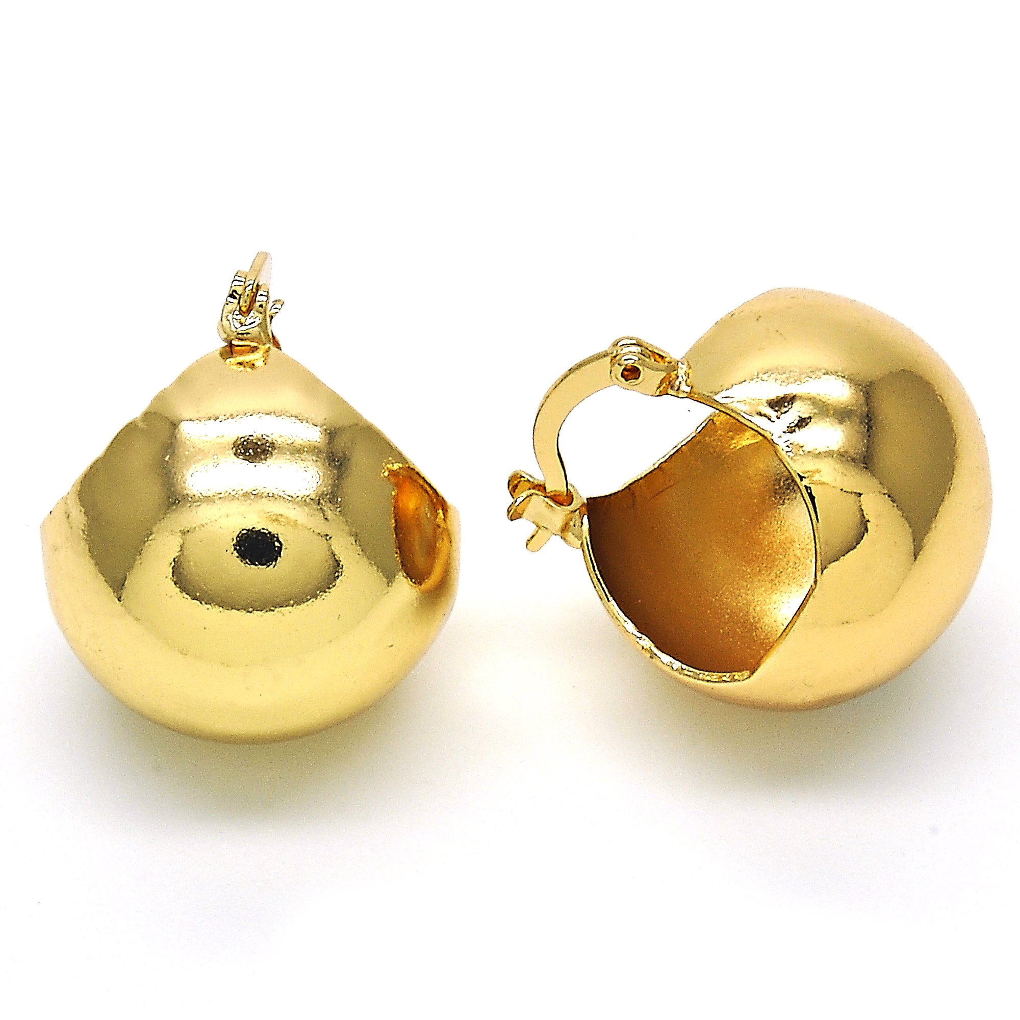 18k Gold Filled High Polish Finsh Small Hoop, Polished Finish, Golden Tone