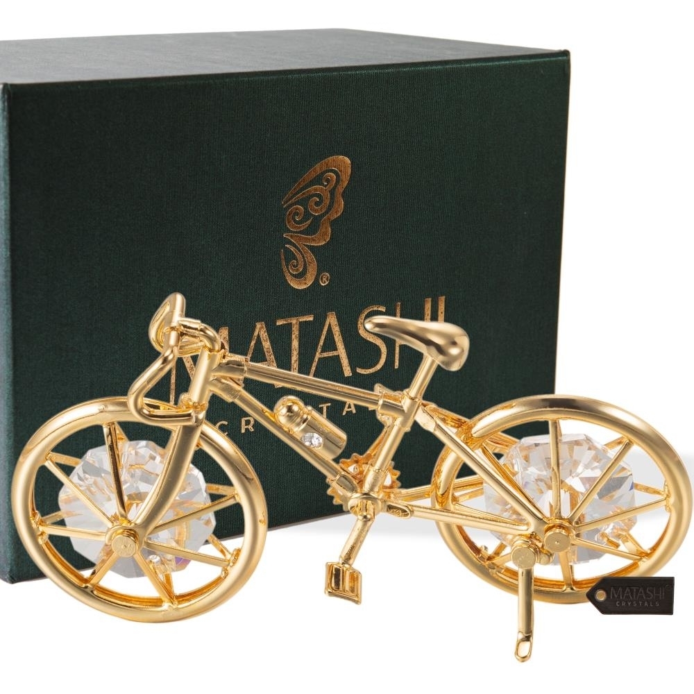 Matashi 24K Gold Plated Bicycle Ornament