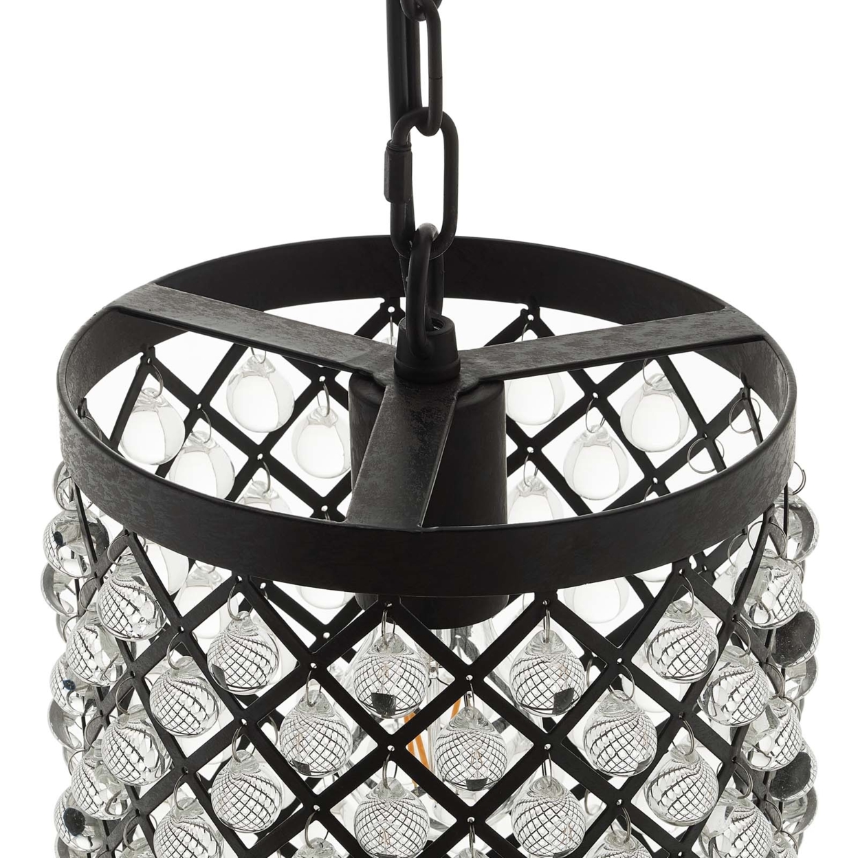 Reflect Glass And Metal Pendant Chandelier (2887)