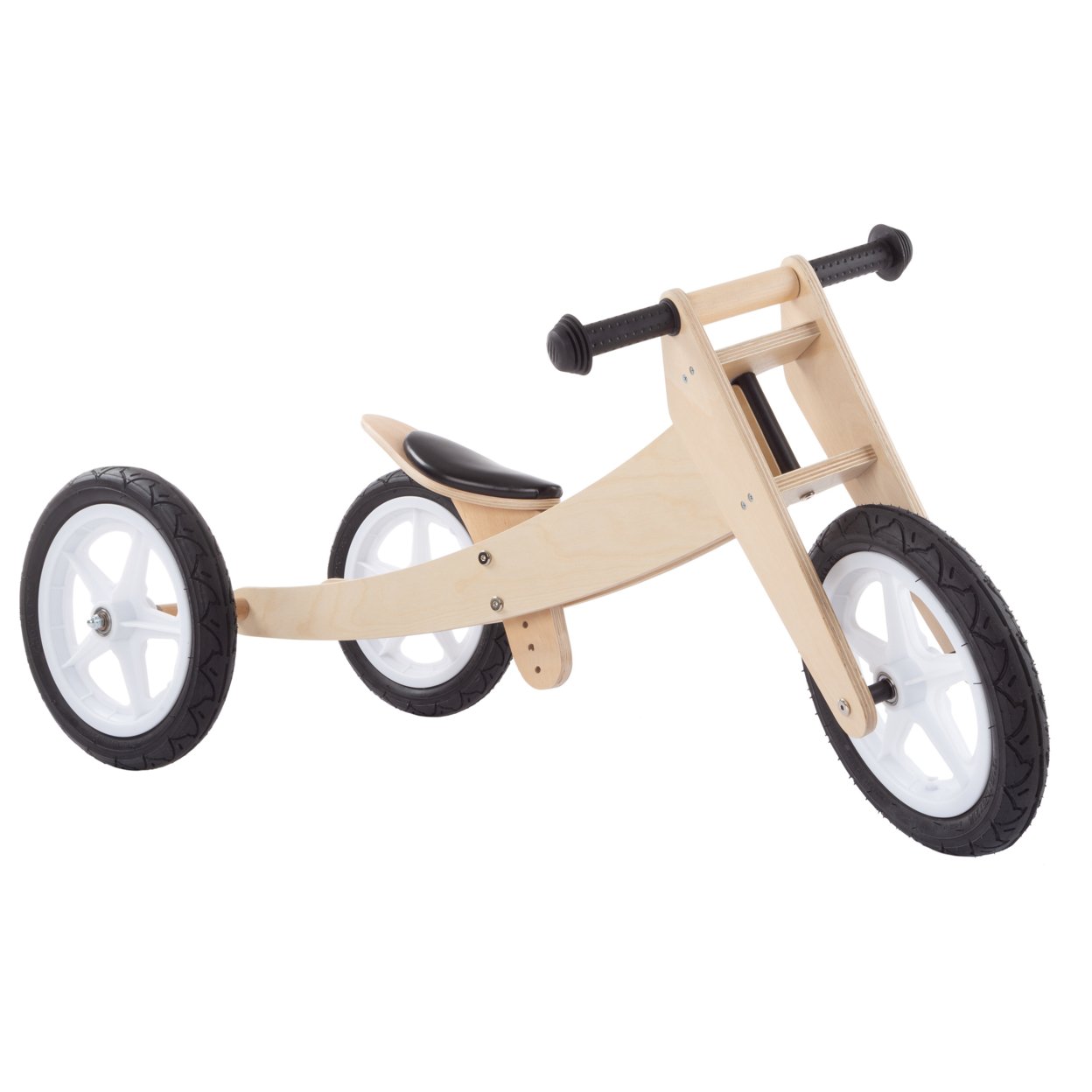 3-in-1 Balance Bike Multistage Wooden Walking Beginner Tricycle Convertible Ride On Boys And Girls