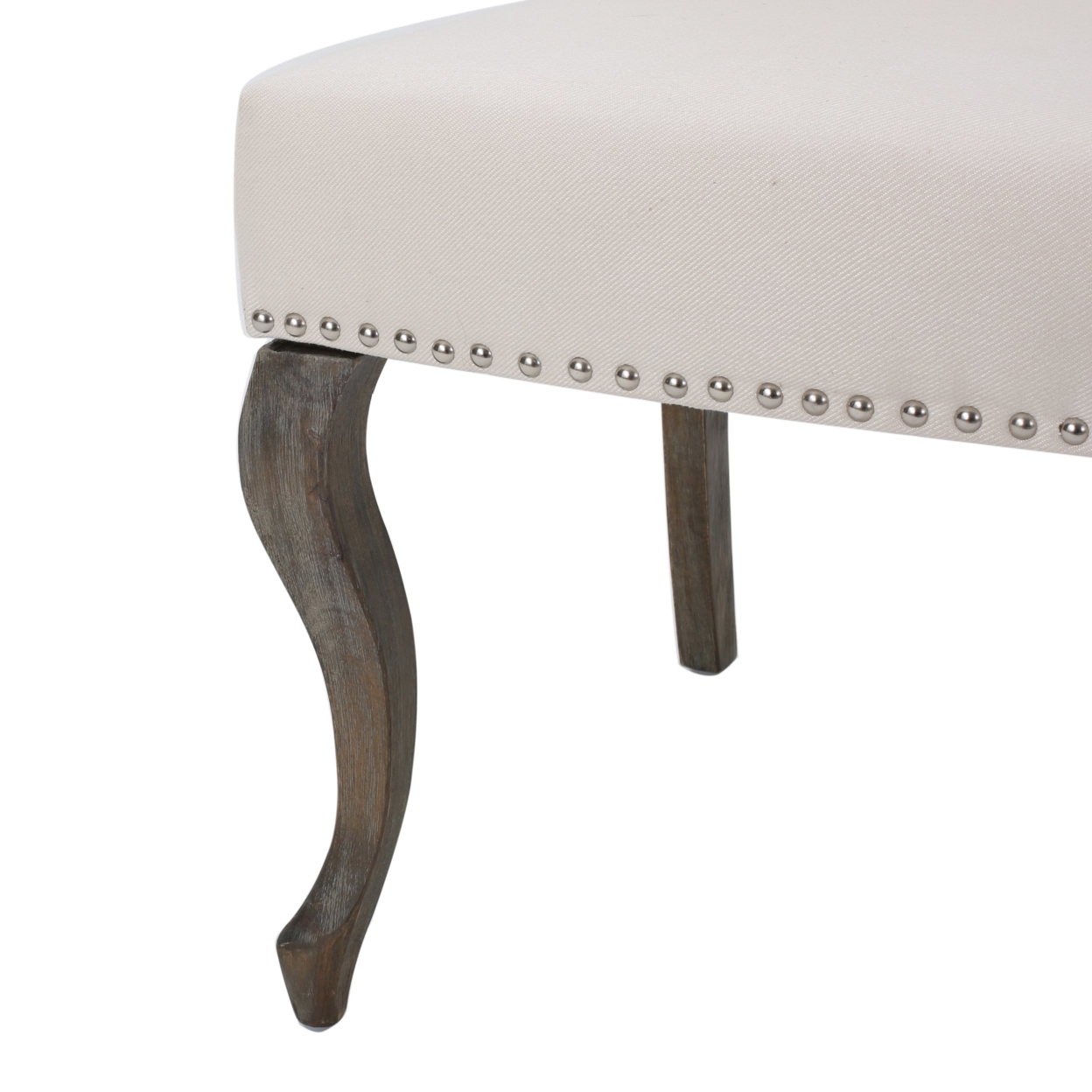 Asheville Modern Fabric Wingback Chair (Set Of 2) - Light Gray