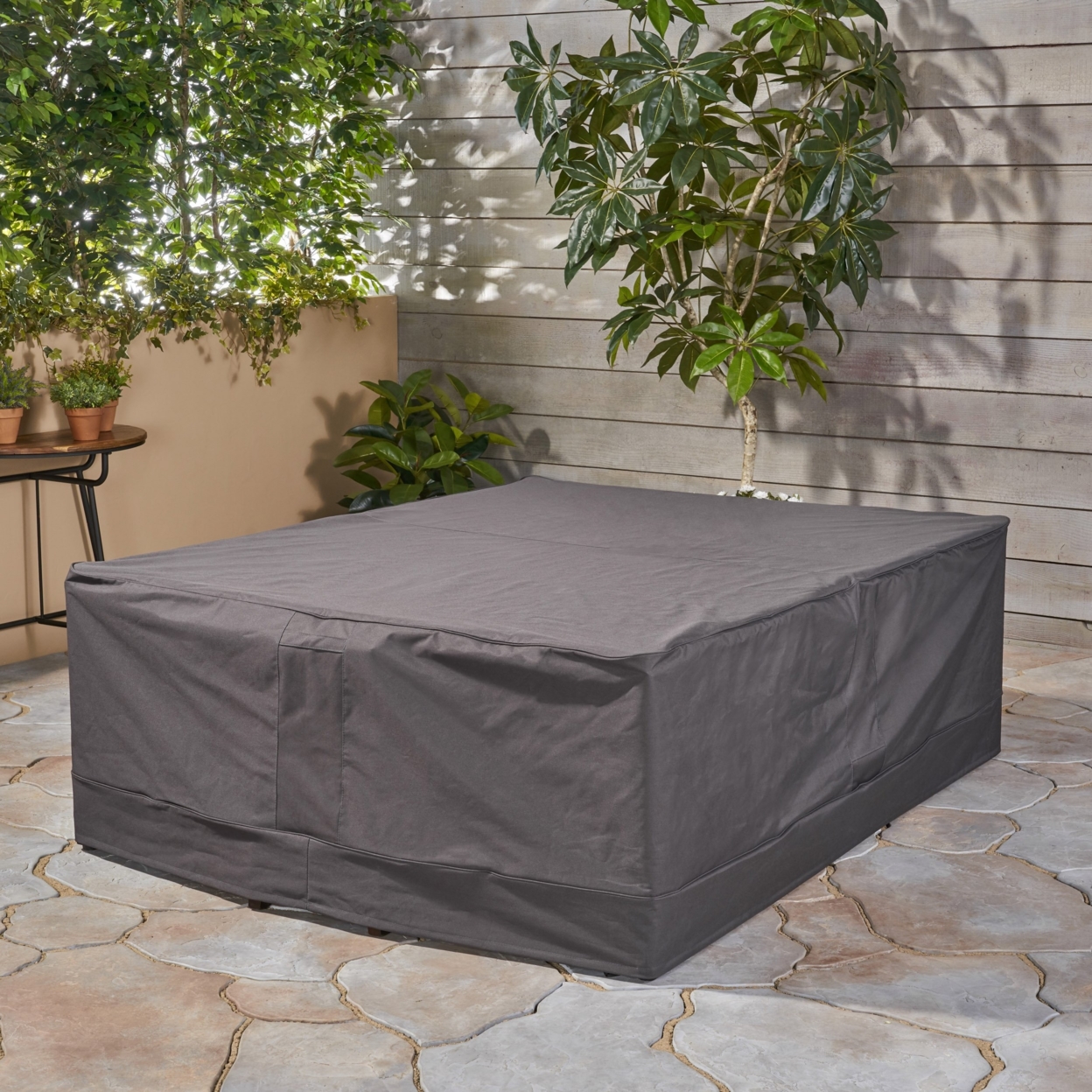 Charlene Outdoor Waterproof Chat Set Cover, Gray