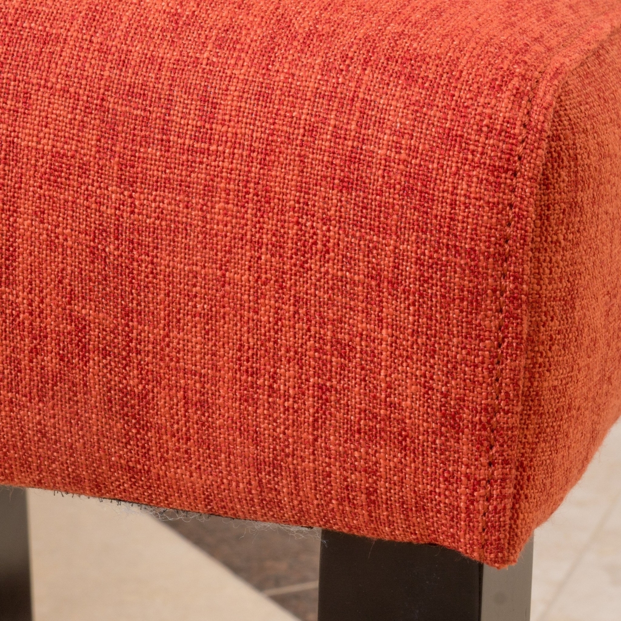 Darrel Fabric Orange Dining Chair (Set Of 2)