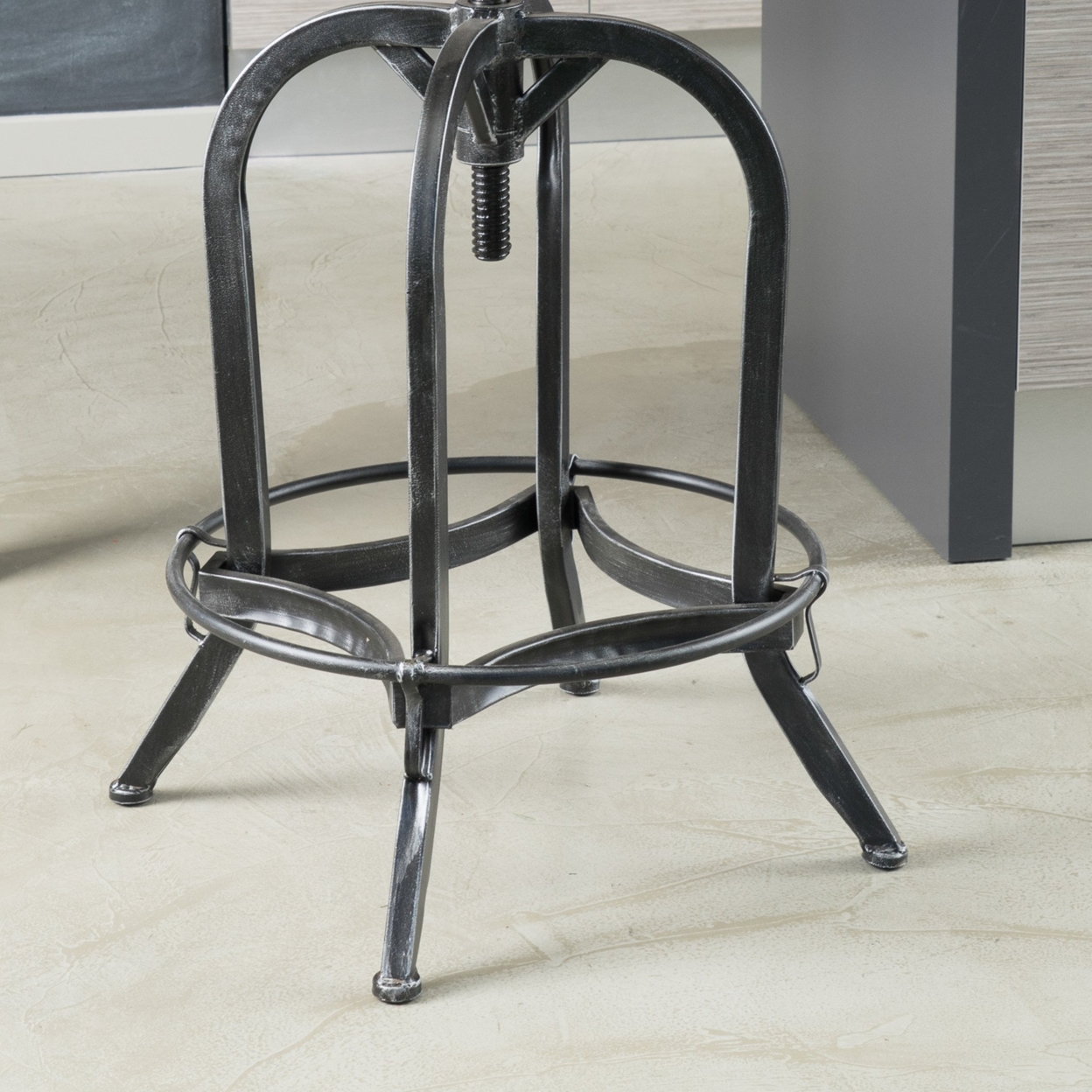 Dempsey Industrial Design Adjustable Height Swivel Seat Stool