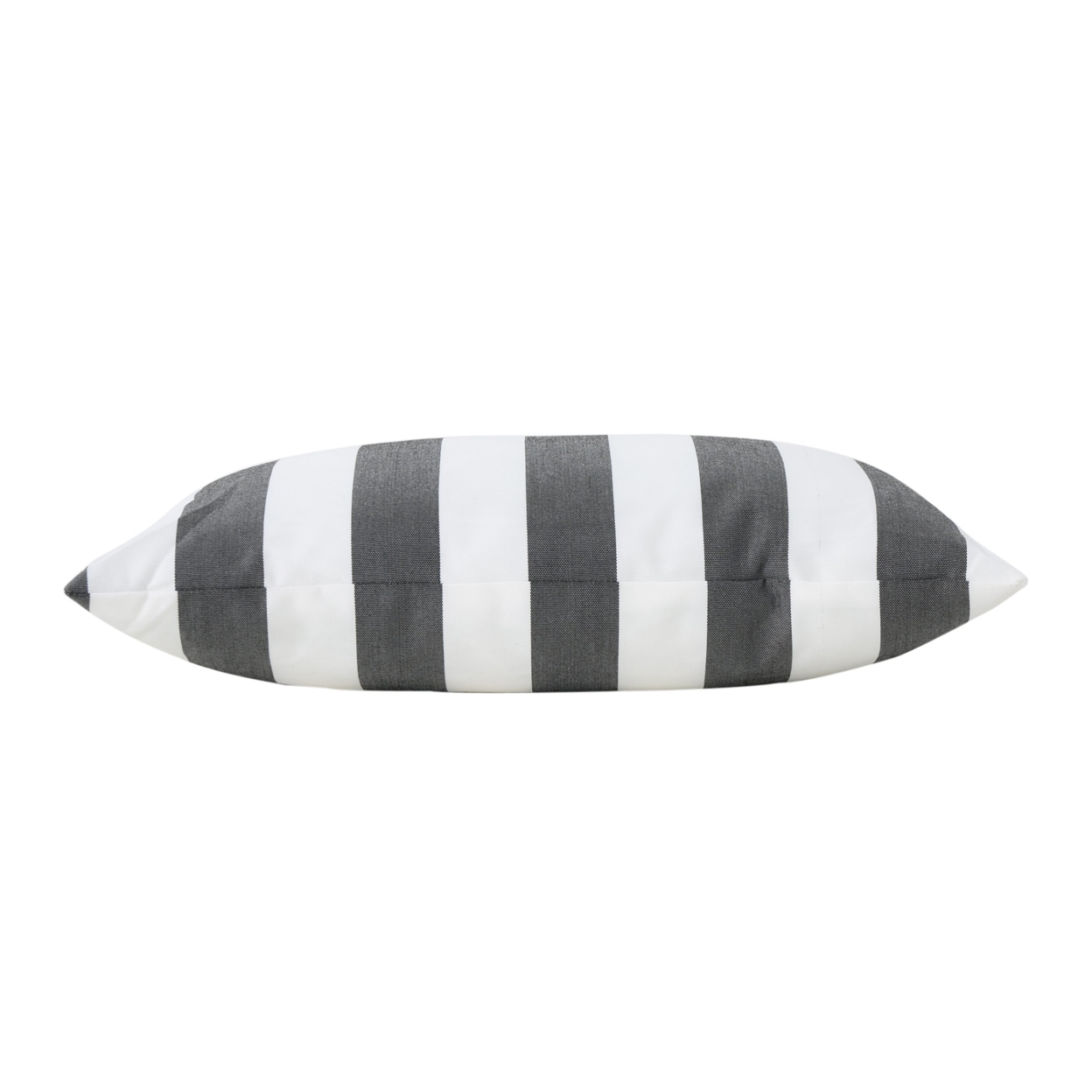 La Mesa Indoor Striped Water Resistant Rectangular Throw Pillow - Black/white, Single