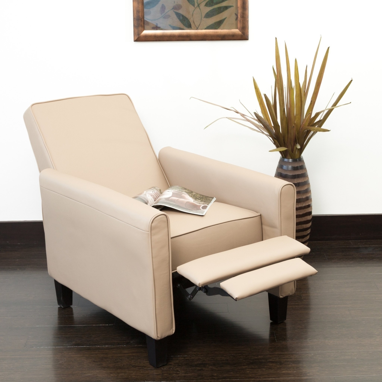 Lucas Leather Recliner Chair - Brown