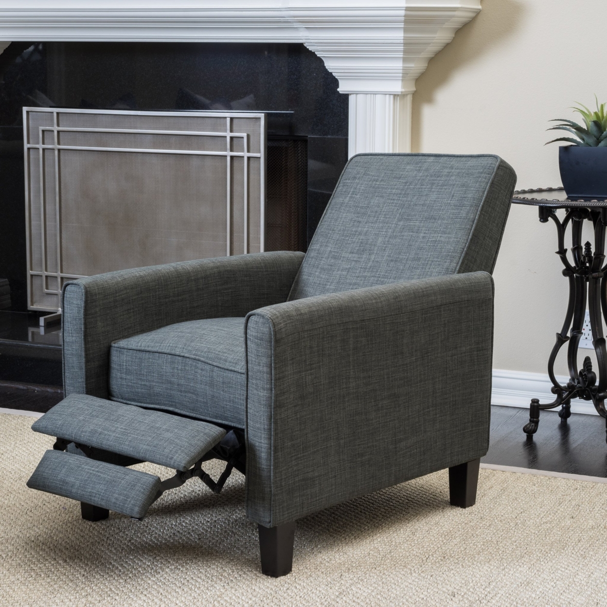 Lucas Fabric Recliner Chair - Dark Gray