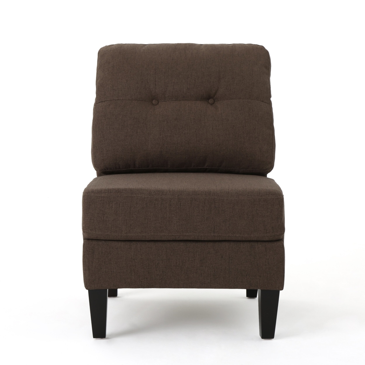 Niya Mid Century Modern 10 Piece Fabric U-Shaped Sectional Sofa - Dark Gray