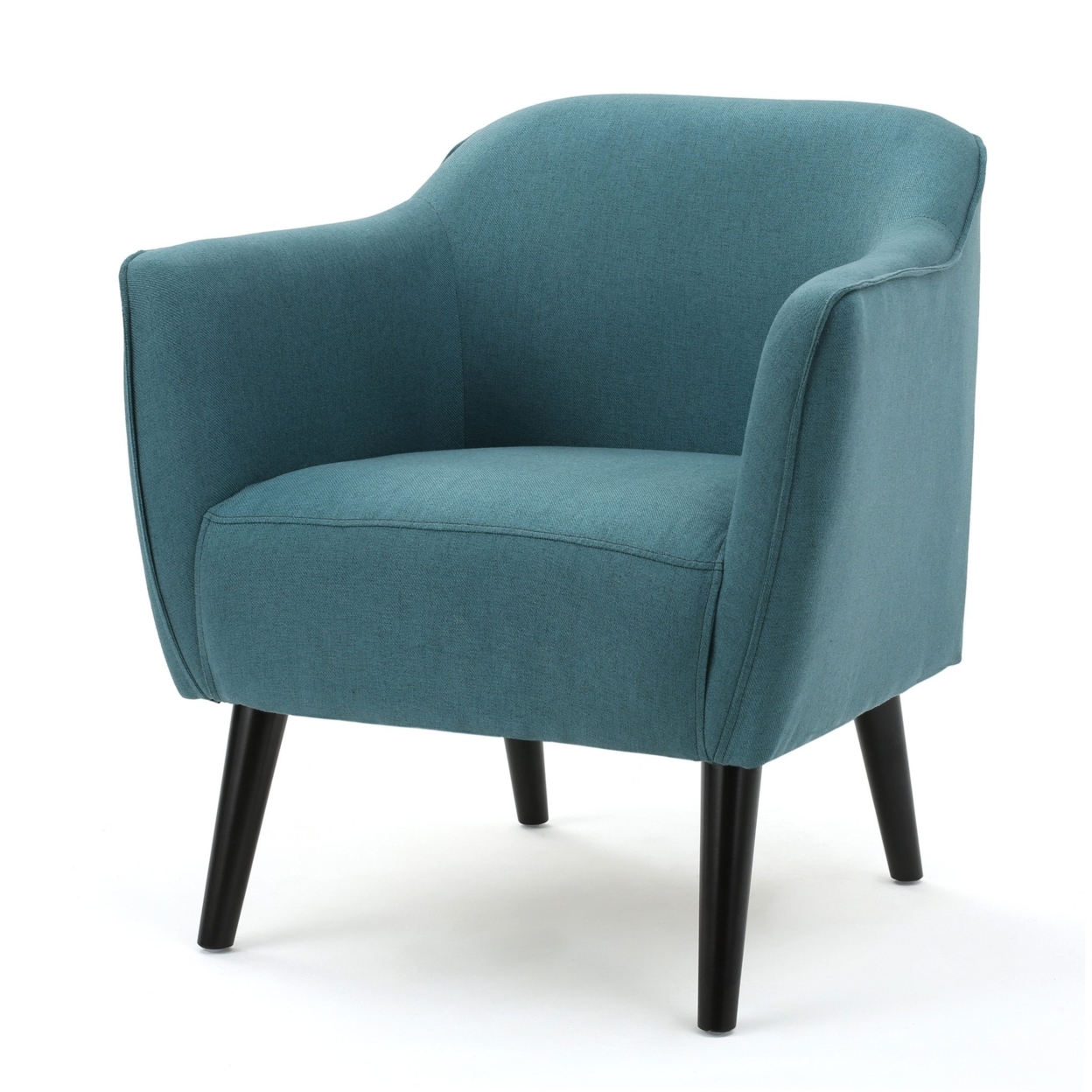 Tresten Fabric Mid Century Modern Arm Chair - Dark Teal