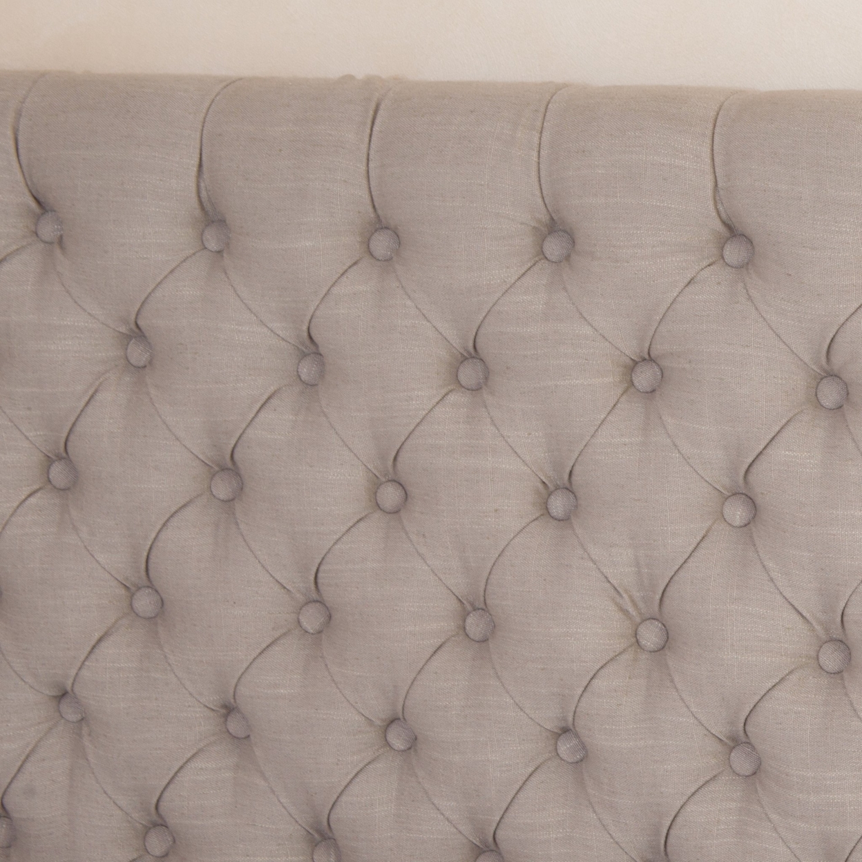 Wyoming Queen Button Tufted Fabric Headboard