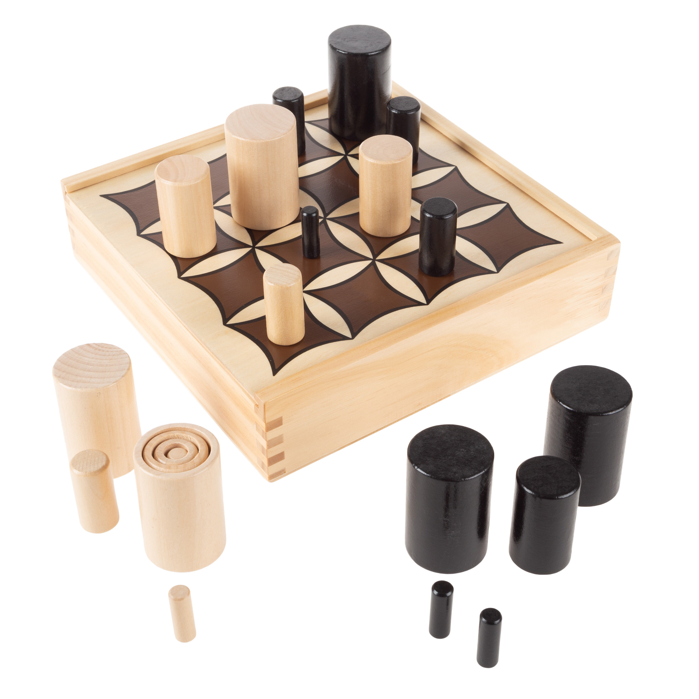 2 Player 3D Tic Tac Toe – Wooden Tabletop Strategy, Logic And Skill Board Game