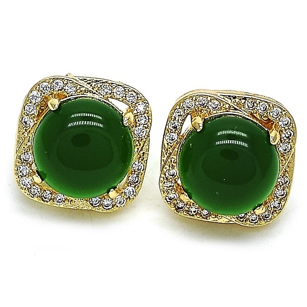 Opal Emerald Earrings