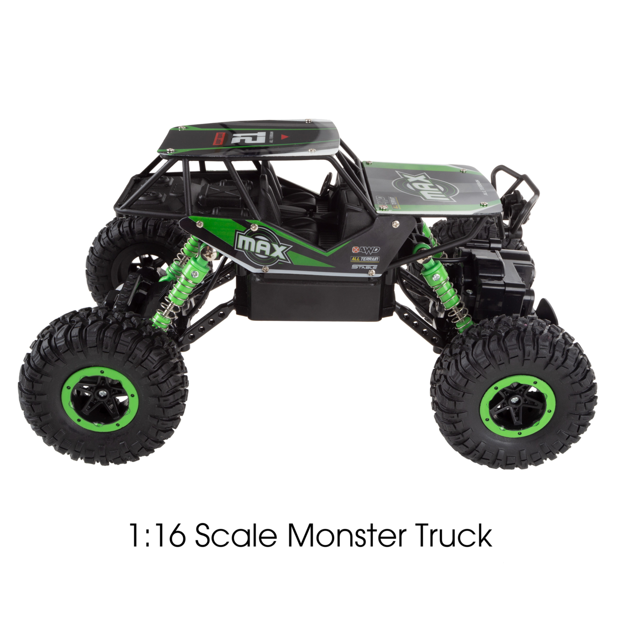 Remote Control Monster Truck Off Road Rugged Toy Vehicle Oversized Wheels