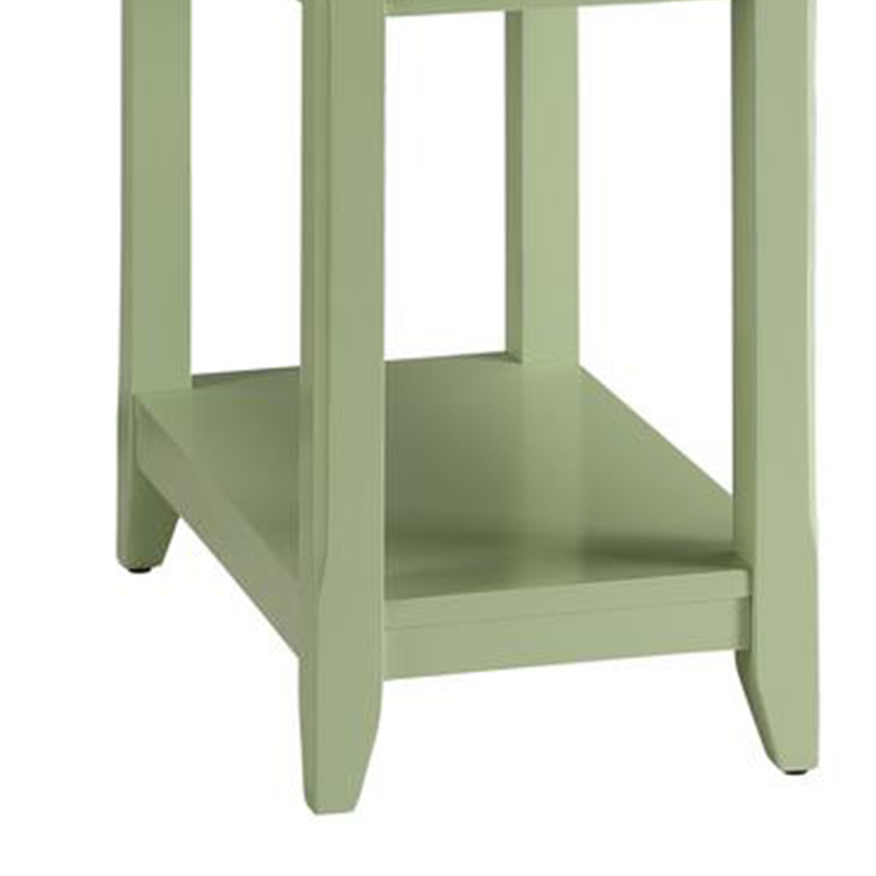 Amiable Side Table, Light Green- Saltoro Sherpi