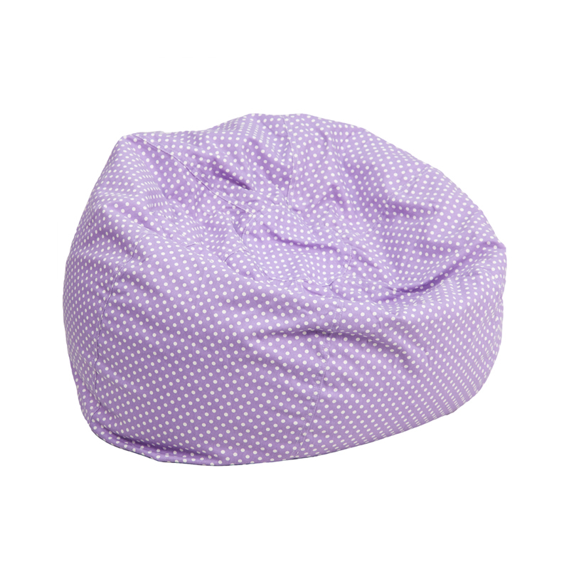 Lavender Dot Bean Bag Chair