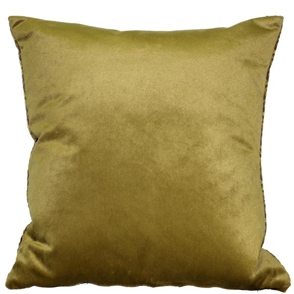 Pillow Decor - Jager Sage Diamond Textured Velvet Throw Pillow 20x20