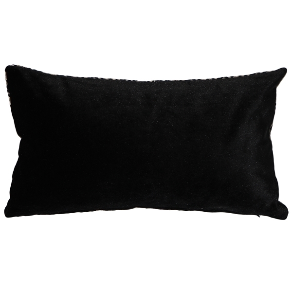 Pillow Decor - Art Deco Textured VelvetStripes Throw Pillow 12x20