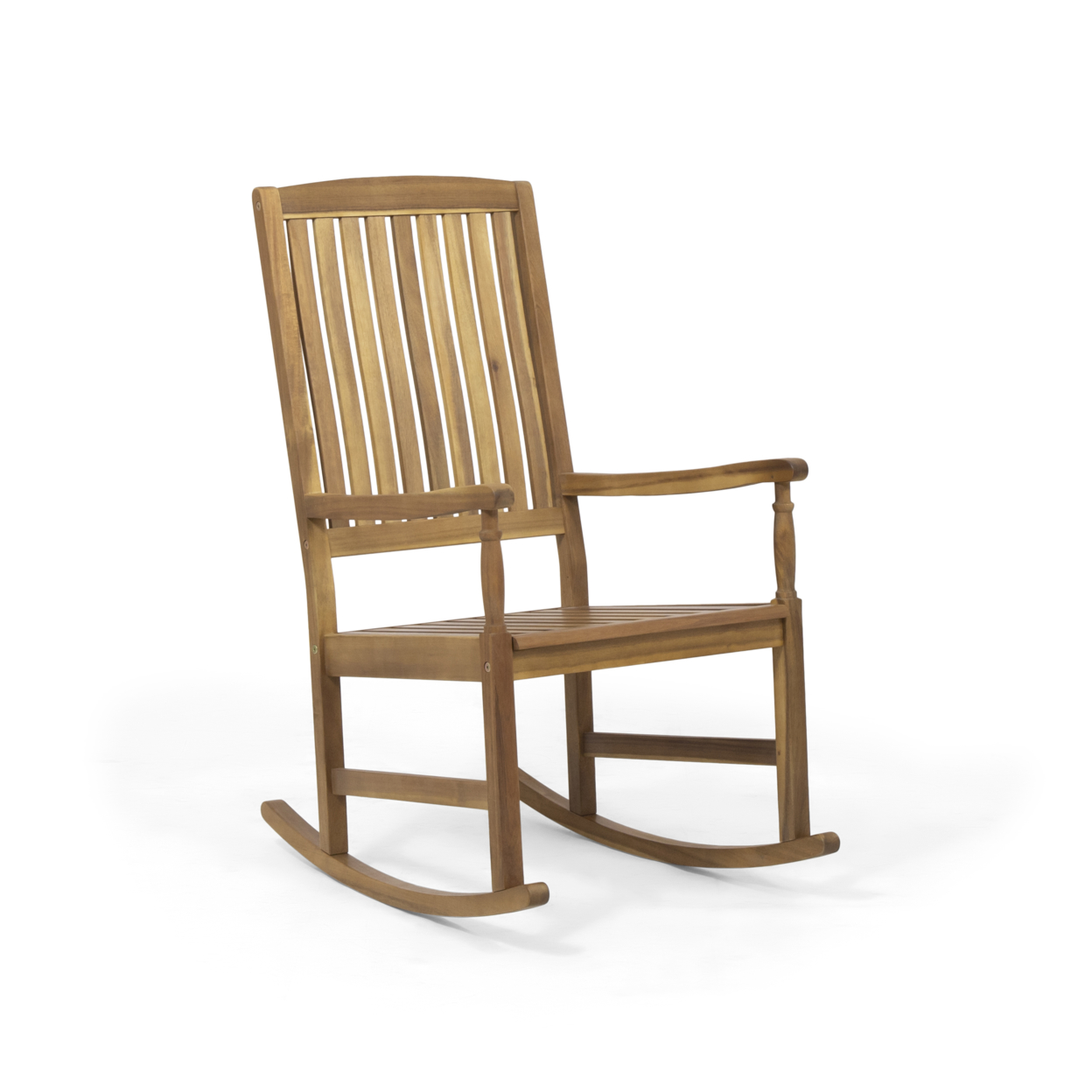 Myrna Outdoor Acacia Wood Rocking Chair - Teak Finish