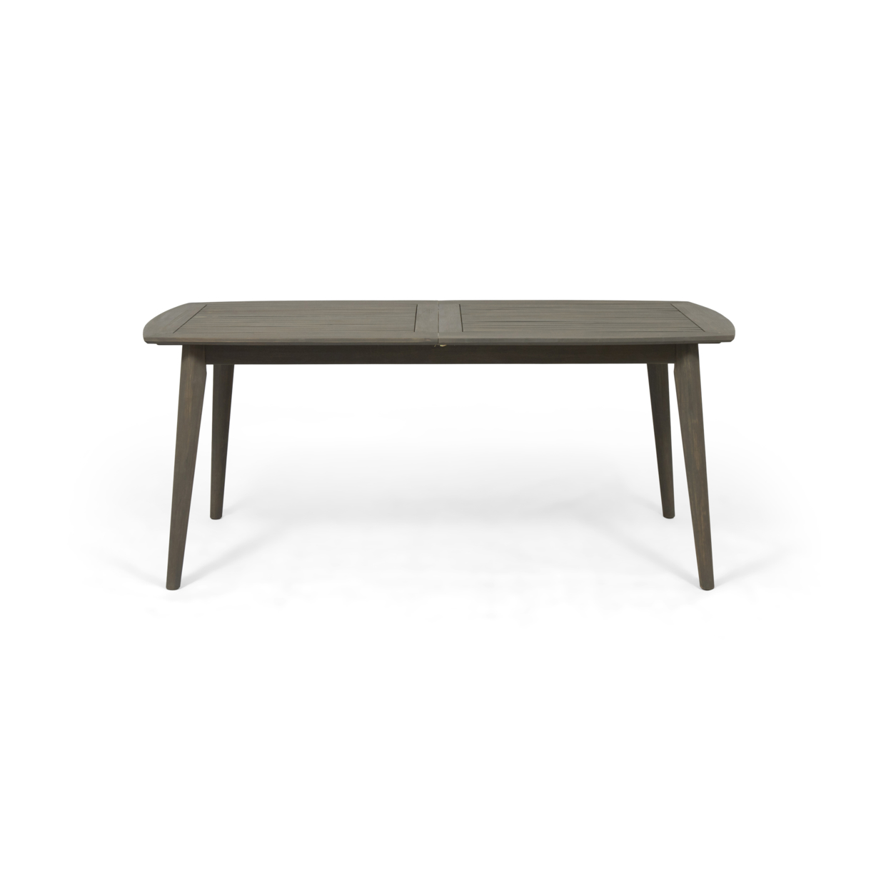 Candance Outdoor Acacia Wood Expandable Dining Table - Gray