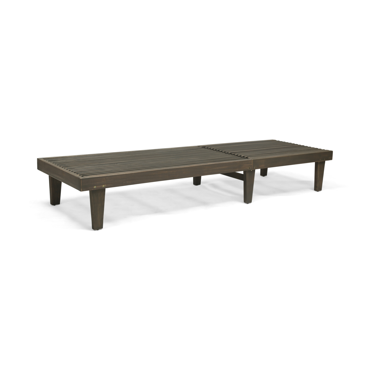 Addisyn Outdoor Wooden Chaise Lounge - Gray Finish