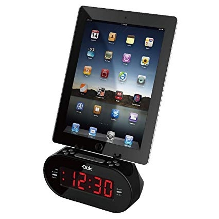 Easy Dok Alarm Clock With Universal Smart Phone Cradle
