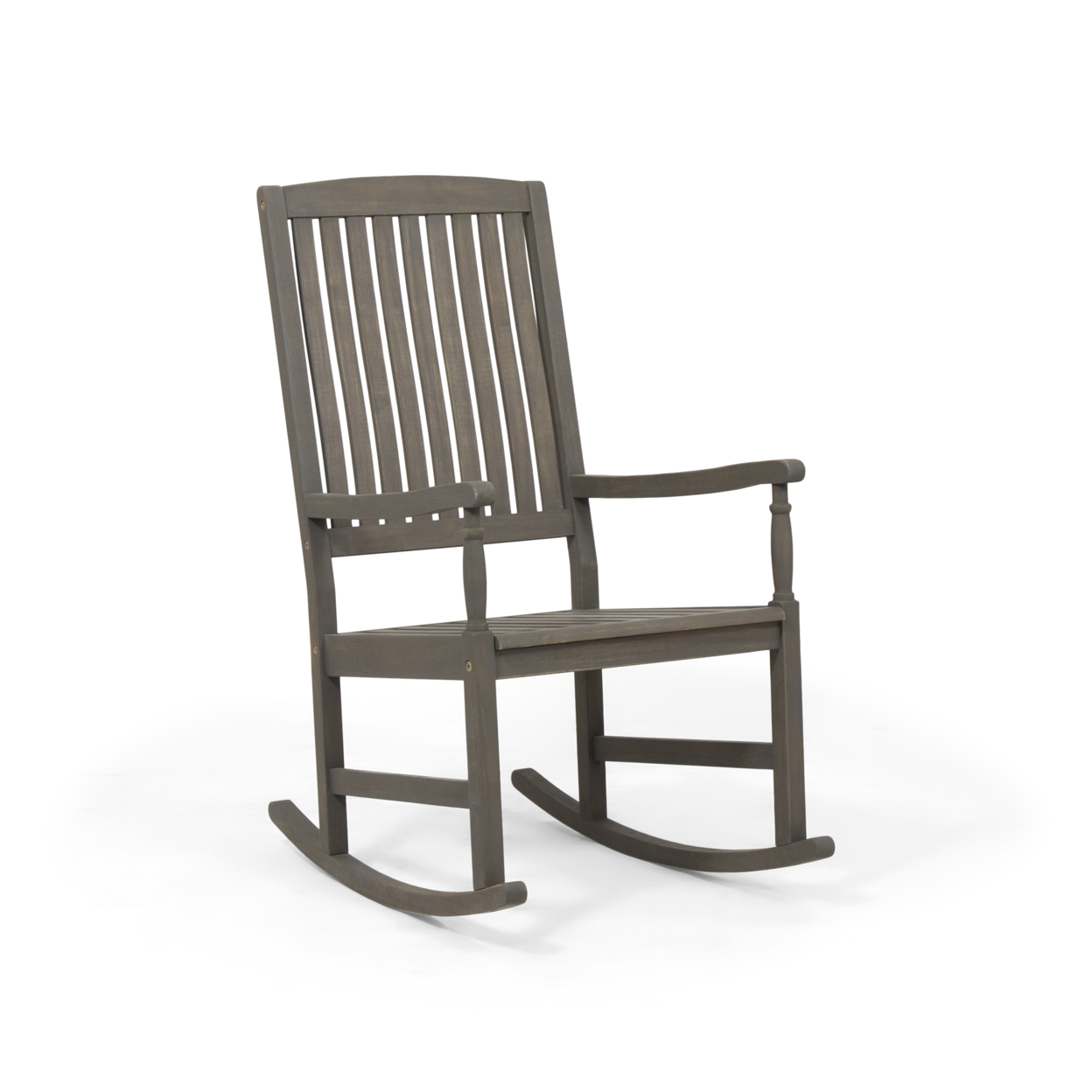 Myrna Outdoor Acacia Wood Rocking Chair - Gray Finish