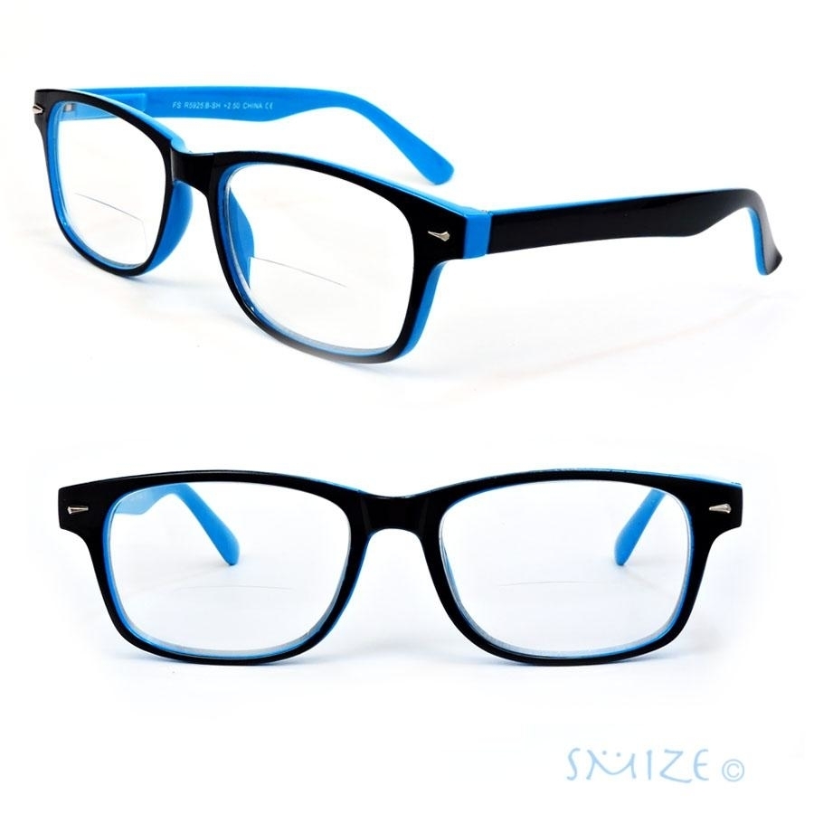 Bifocal Readers With Spring Temple Reading Glasses 150-350 - Blue, +2.75