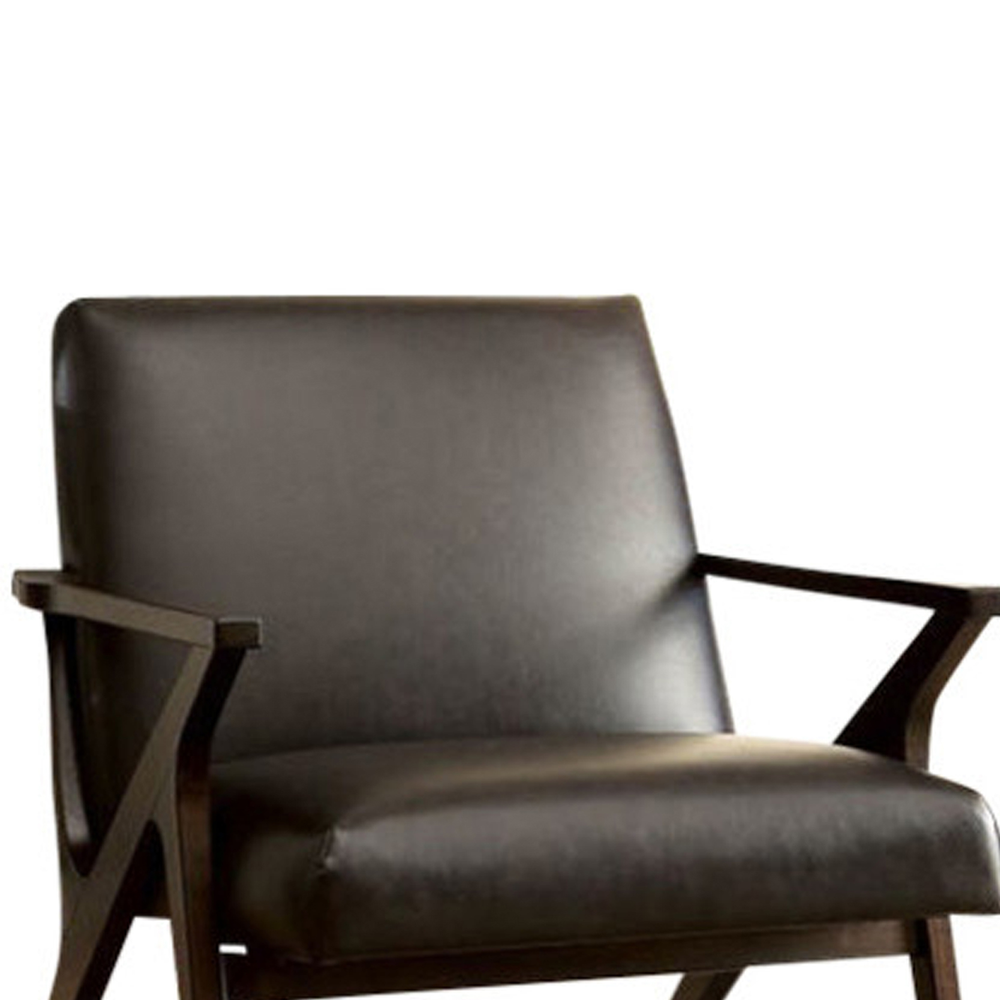 Dubois Contemporary Chair In Brown Finish- Saltoro Sherpi