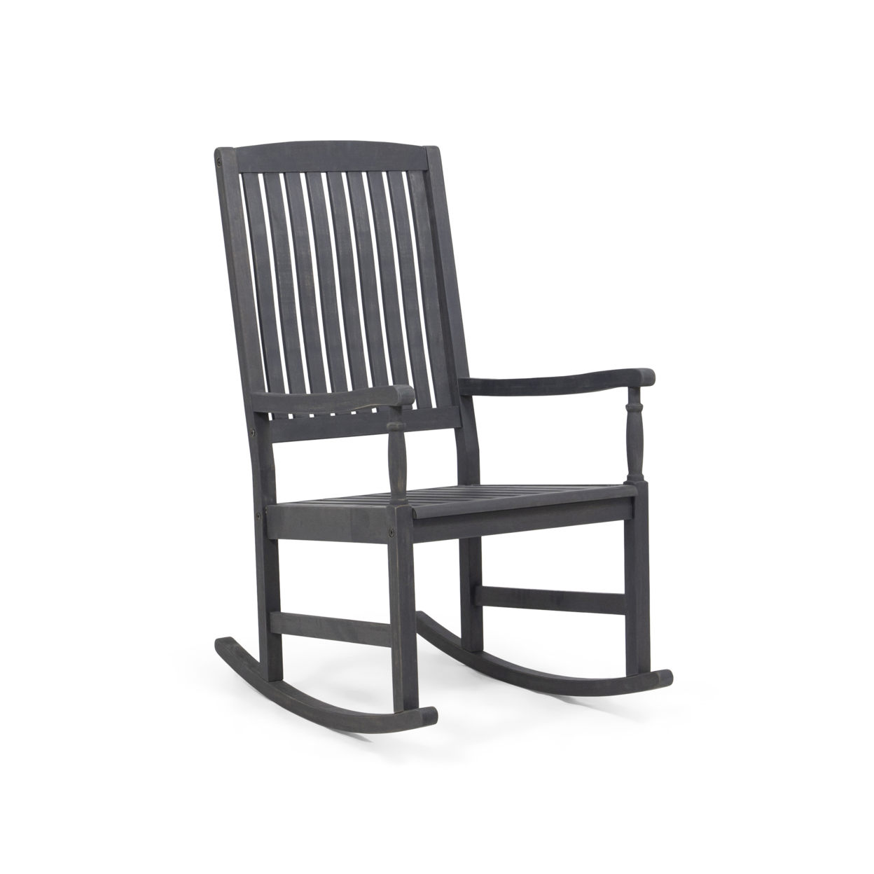 Myrna Outdoor Acacia Wood Rocking Chair - Gray Finish