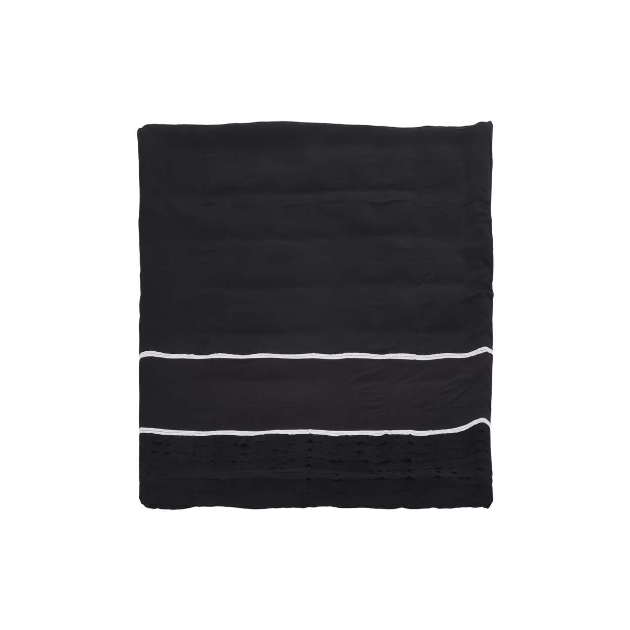 Louise Queen Size Fabric Duvet - Black