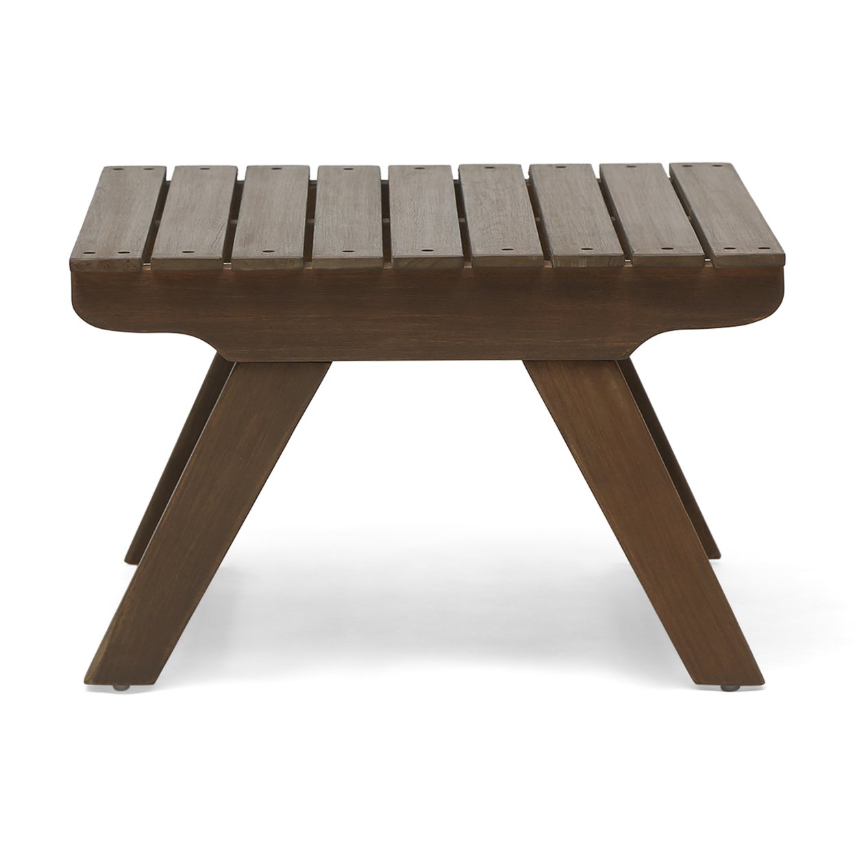 Kailee Outdoor Wooden Side Table - Gray Finish