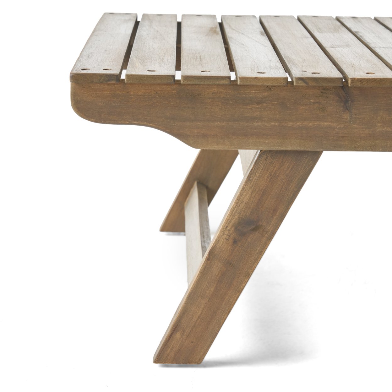 Kailee Outdoor Wooden Coffee Table - Gray Finish